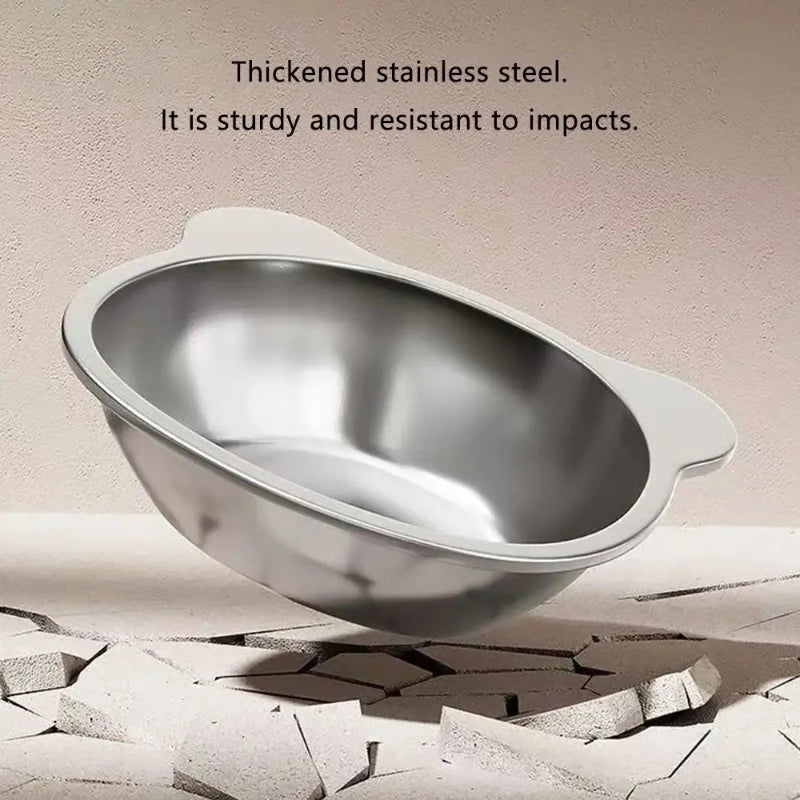 🐱 Elevated Stainless Steel Cat Bowl