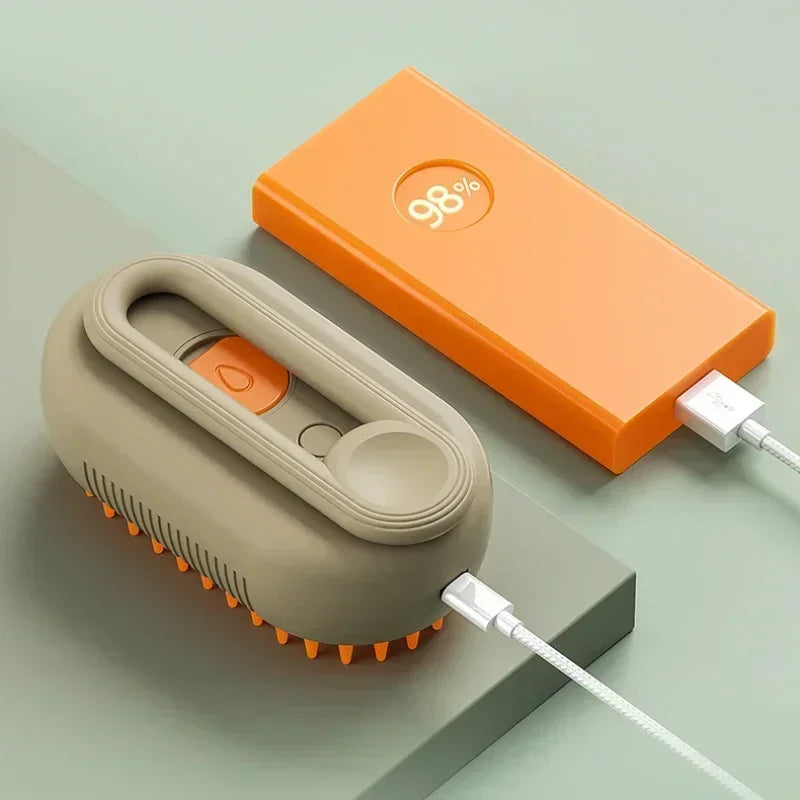 🐶🐱 Electric Pet Grooming Brush – 3-in-1