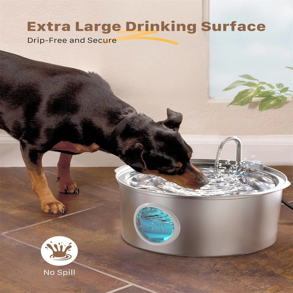 Large Dog Stainless Steel Bowl