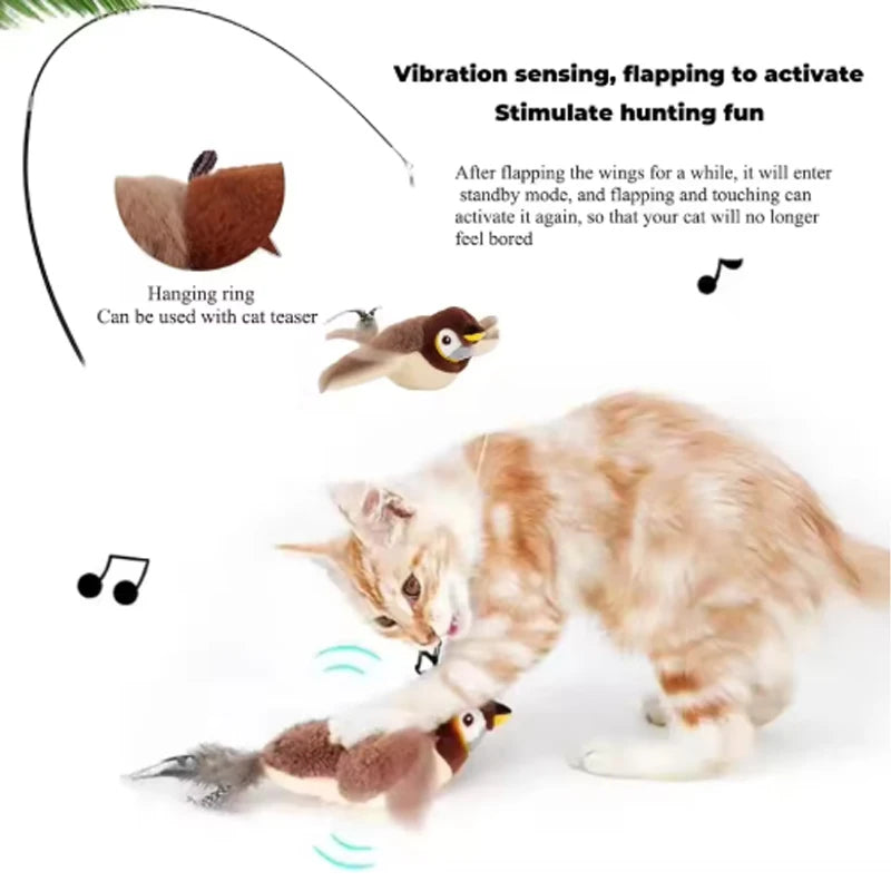 🐱 Brinquedo Interativo de Pelúcia para Gatos
