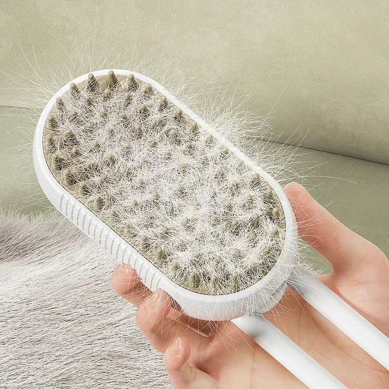 🐶🐱 Electric Pet Grooming Brush – 3-in-1