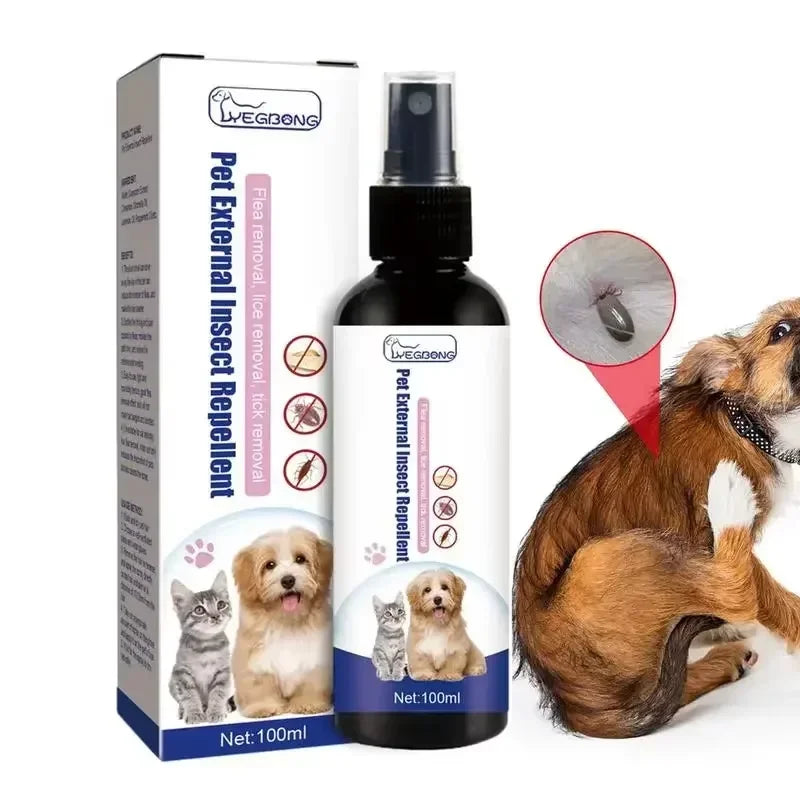 🐶 Pet Flea &amp; Tick Spray – 100ml
