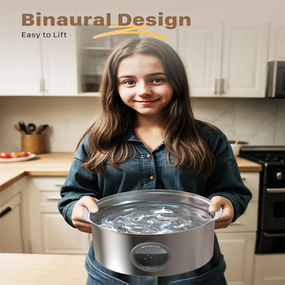 Large Dog Stainless Steel Bowl