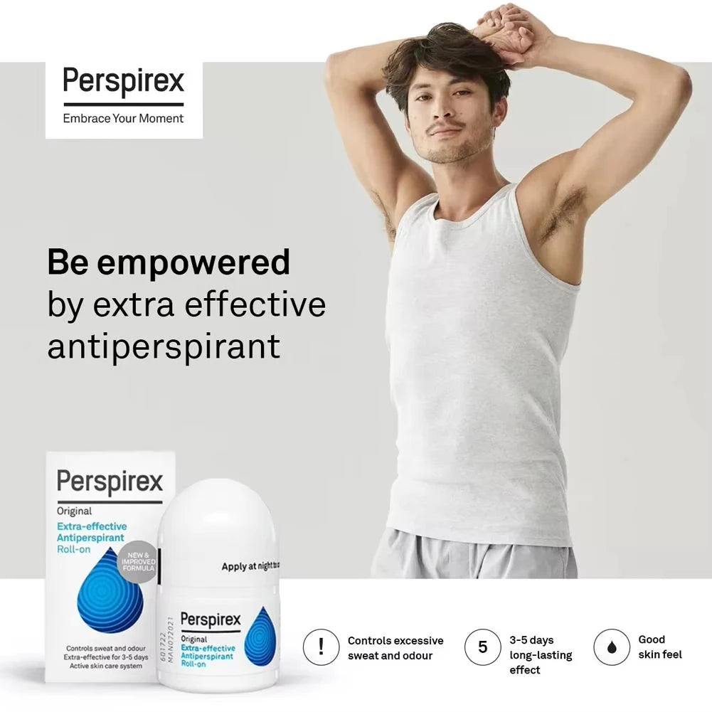 20ML Antiperspirant Underarm Roll-On Long-lasting Highly Effective Antiperspirant Deodorant Stick For Men Women Fresh Without