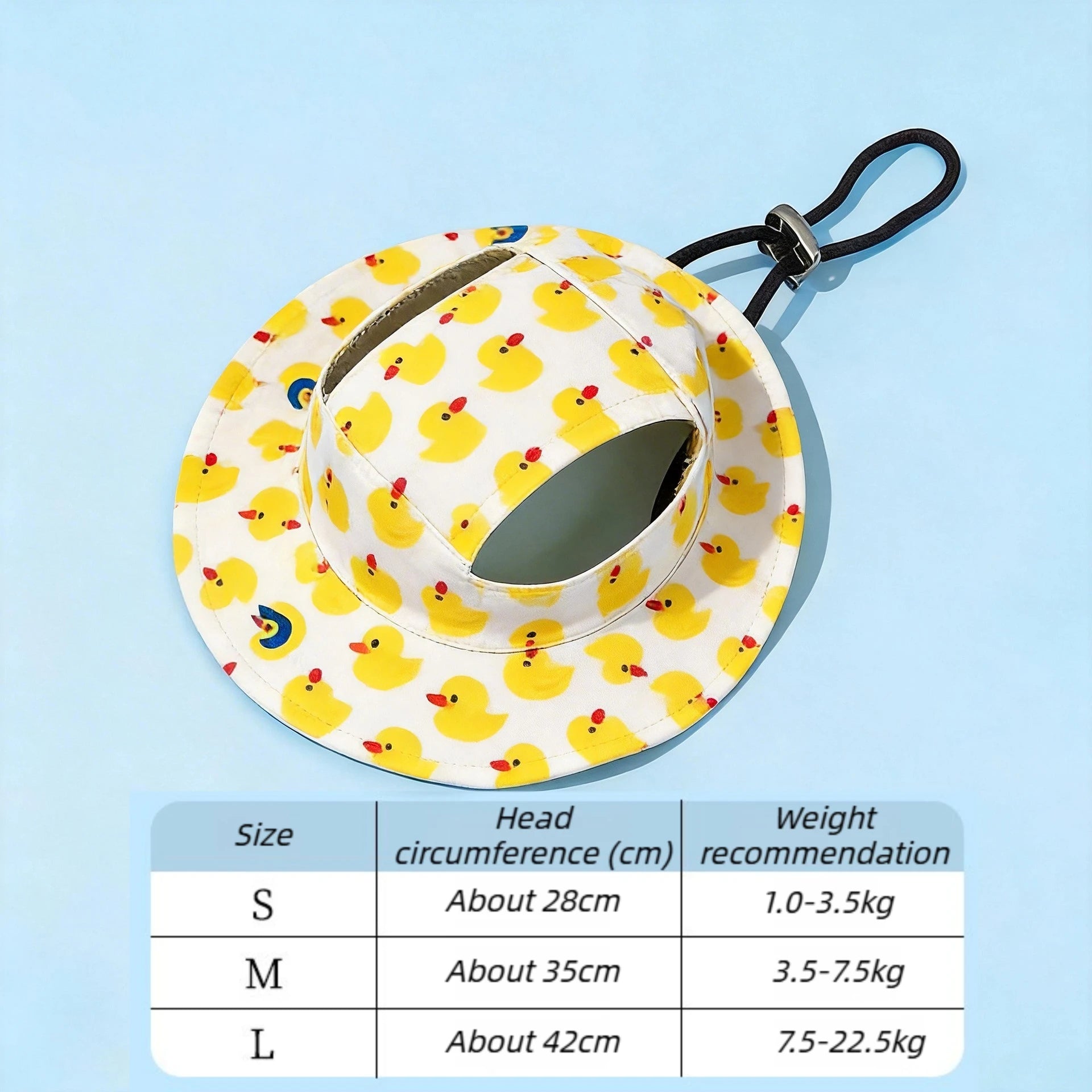 Adjustable Dog Hat Cute Print Cap