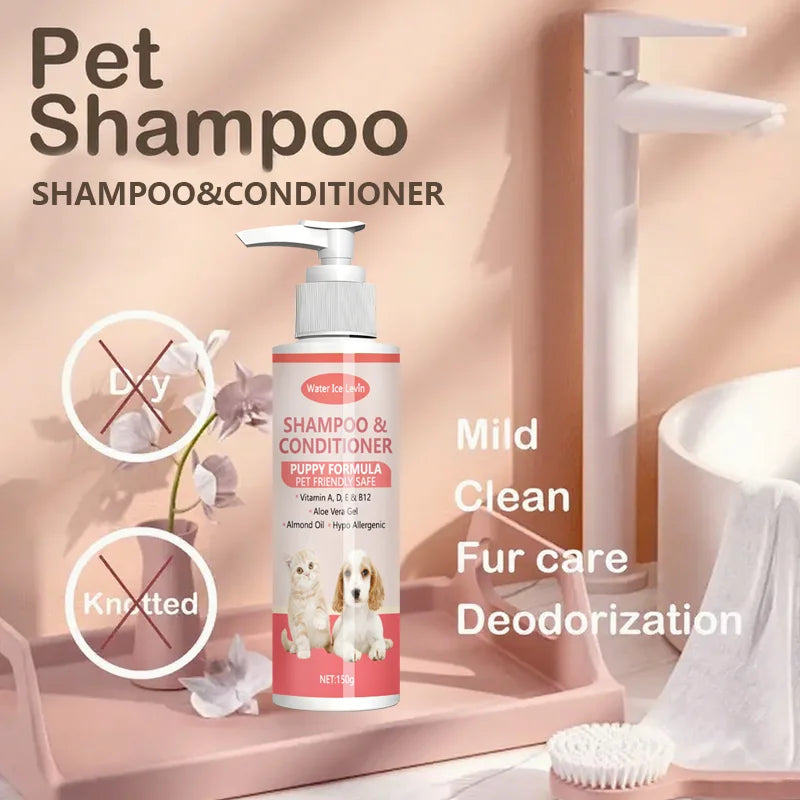 🐶🐱 Shampoo e Condicionador 2 em 1 para Pets
