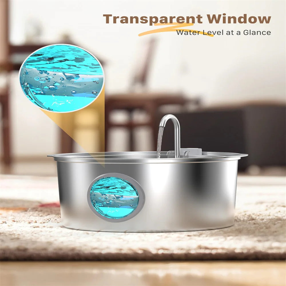 Large Dog Stainless Steel Bowl