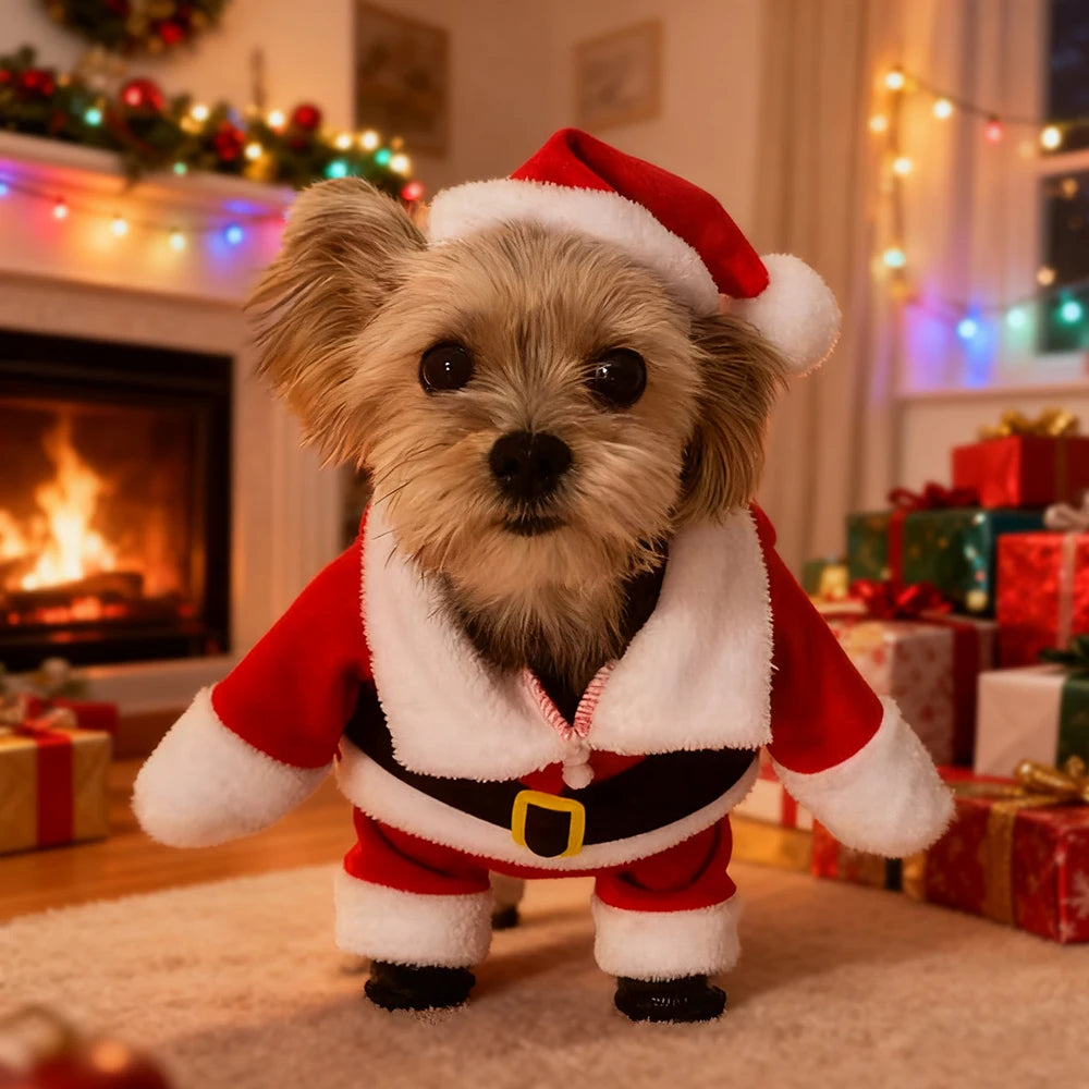 🎅🐶 Fantasia de Papai Noel para Pets